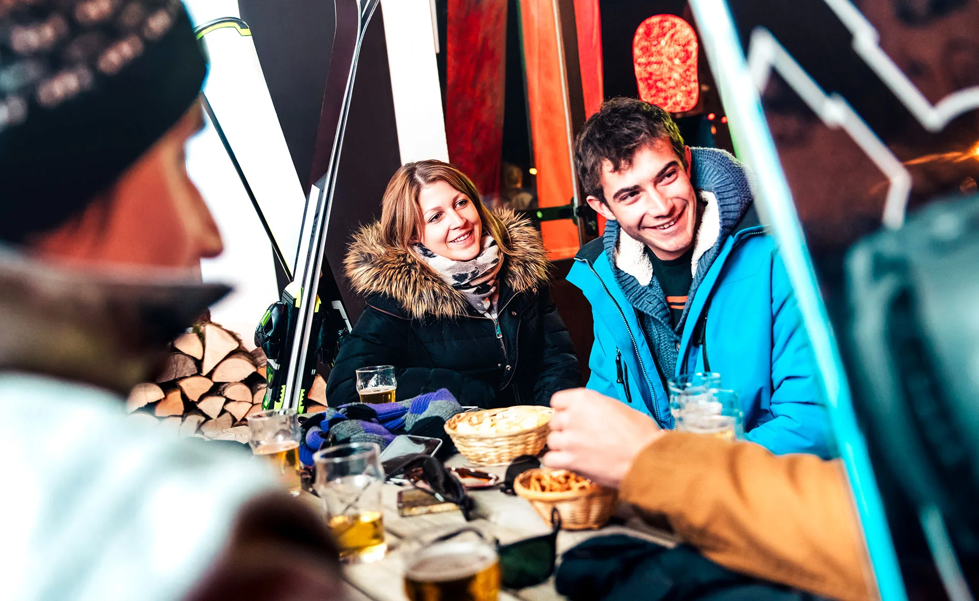 The après-ski atmosphere in Val Thorens