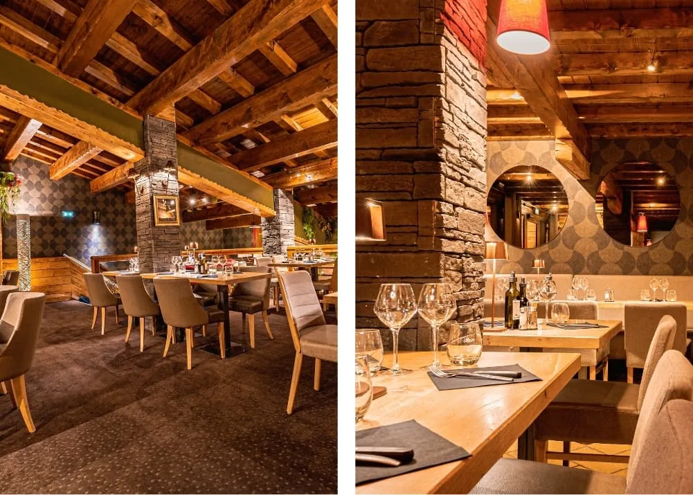 La salle du restaurant Le Rendez-Vous à Val Thorens