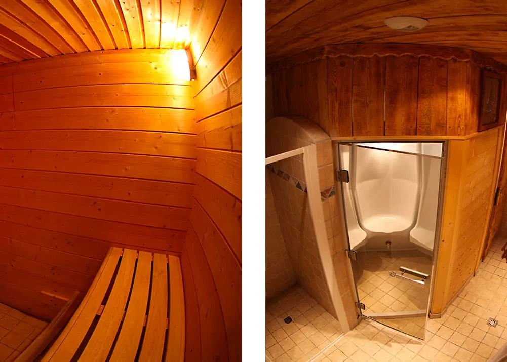 The wellness area of the Résidence Les Ancolies in Val Thorens